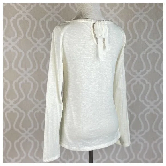 Lauren Conrad Ivory Lace Knit Top - Picture 4 of 11